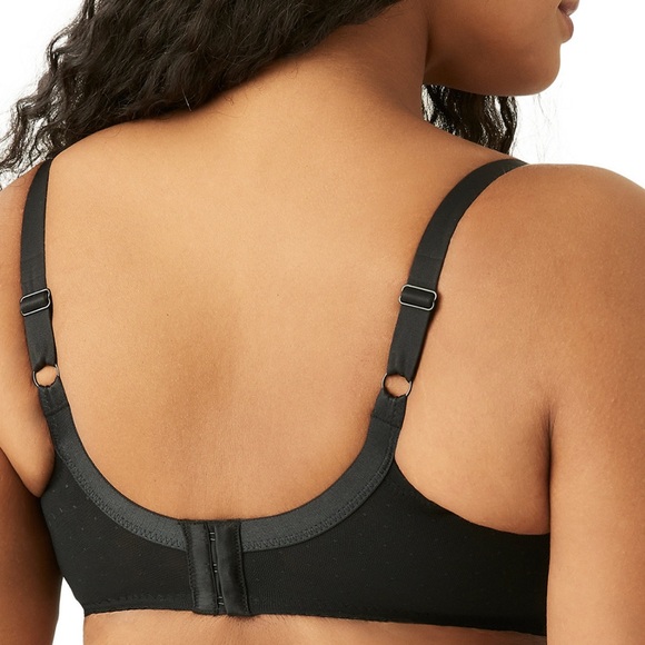 2 for $48 NWT! 42D Wacoal 855186 Full Figure Underwire Black Chantilly Lace - Picture 5 of 11